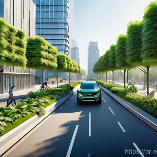 환경영향평가와 대기오염 영향 평가 - **Prompt 1: Green Urban Utopia**
    "A breathtaking, high-angle view of a futuristic 'Green City' a...