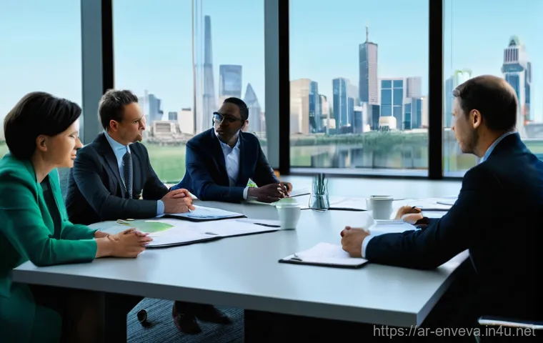 환경영향평가사의 커뮤니케이션 스킬 - **Prompt 2: Simplifying Science for Community Engagement**
    "A vibrant and dynamic image of a bri...