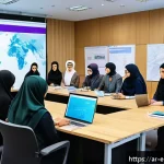 Home 23 환경영향평가사와 공공기관 협력 사례 - A diverse group of environmental impact assessment experts and government officials engaged in a col...
